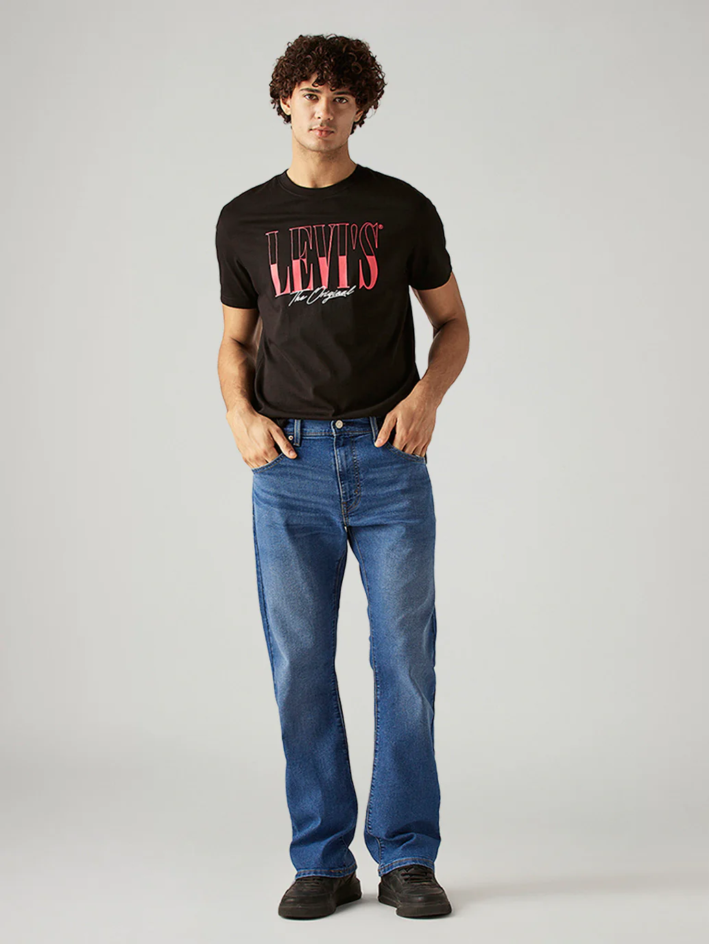 Men's 517 Blue Bootcut Fit Mid Rise Jeans - Image 5