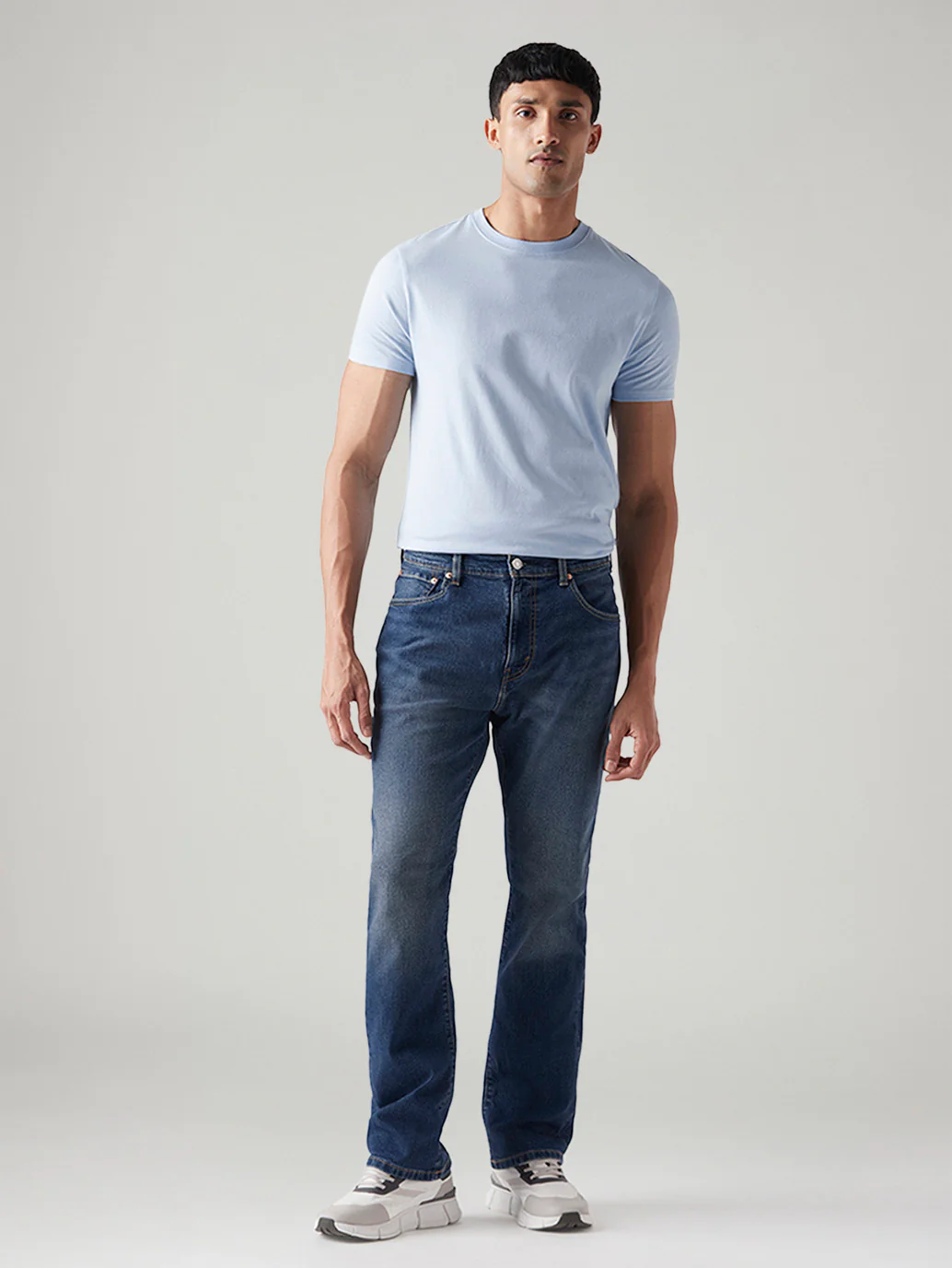 Men's 517 Blue Bootcut Fit Mid Rise Jeans - Image 2