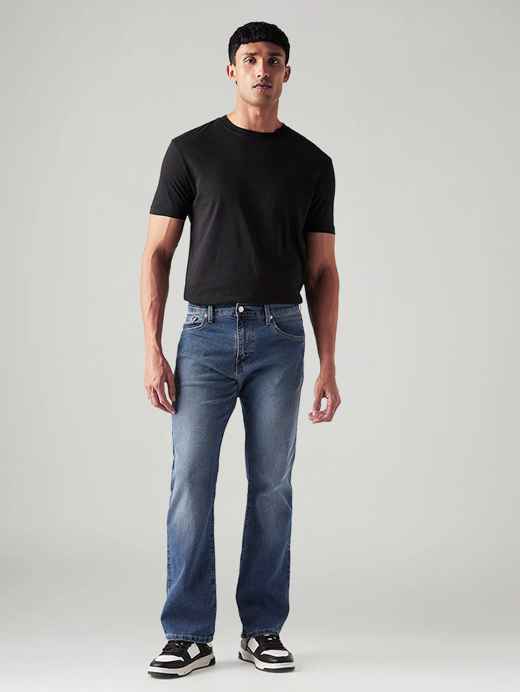 Men's 517 Blue Bootcut Fit Mid Rise Jeans - Image 2