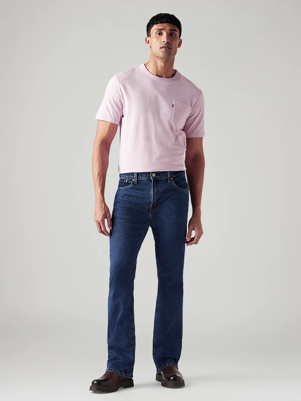 Men's 517 Blue Bootcut Fit Mid Rise Jeans - Image 2