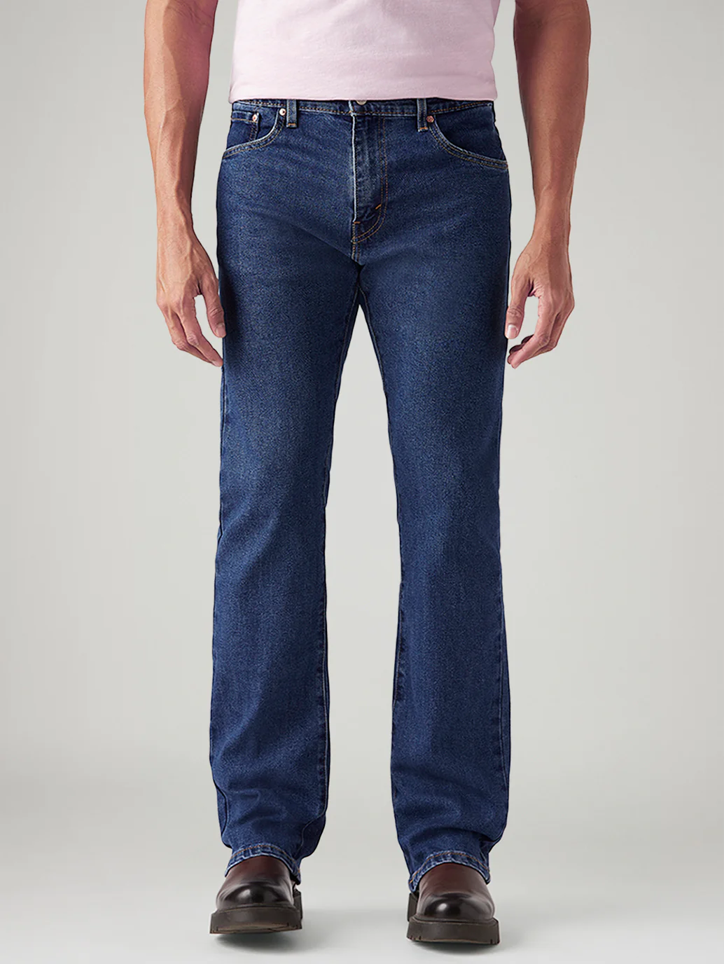 Men's 517 Blue Bootcut Fit Mid Rise Jeans - Image 3
