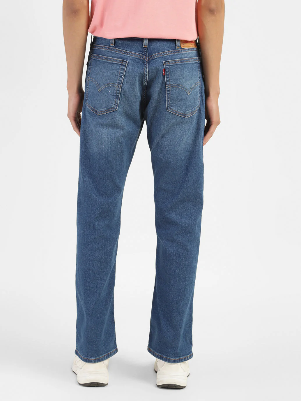 Men's 517 Blue Bootcut Fit Mid Rise Jeans - Image 3