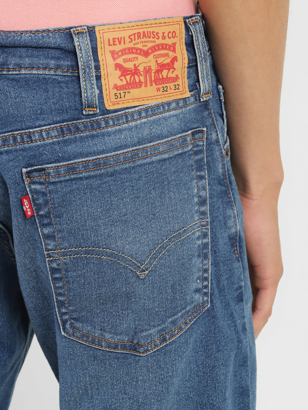 Men's 517 Blue Bootcut Fit Mid Rise Jeans - Image 6