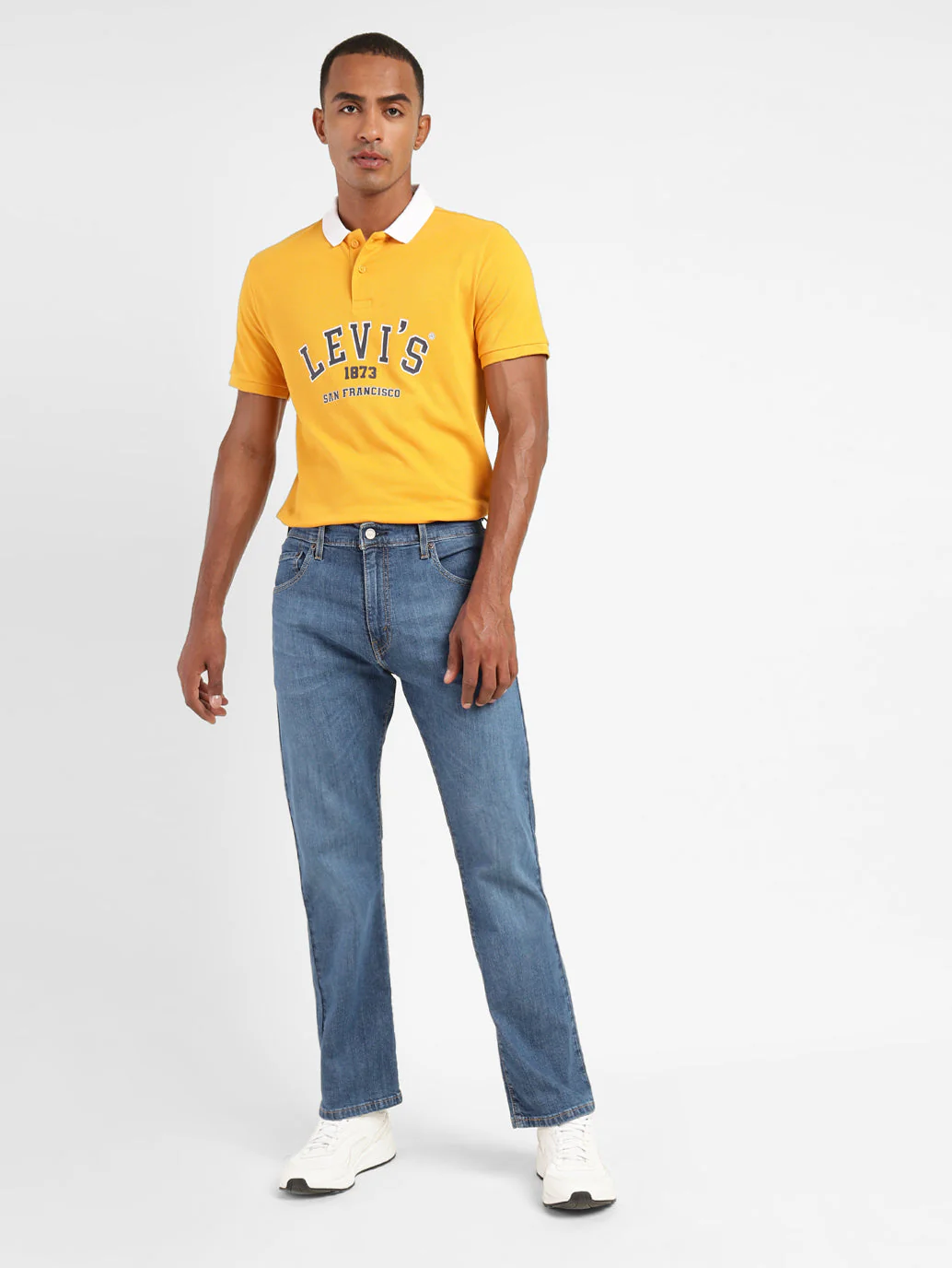 Men's 517 Blue Bootcut Fit Mid Rise Jeans