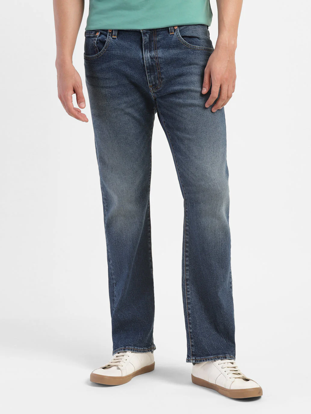 Men's 517 Blue Bootcut Fit Mid Rise Jeans - Image 2