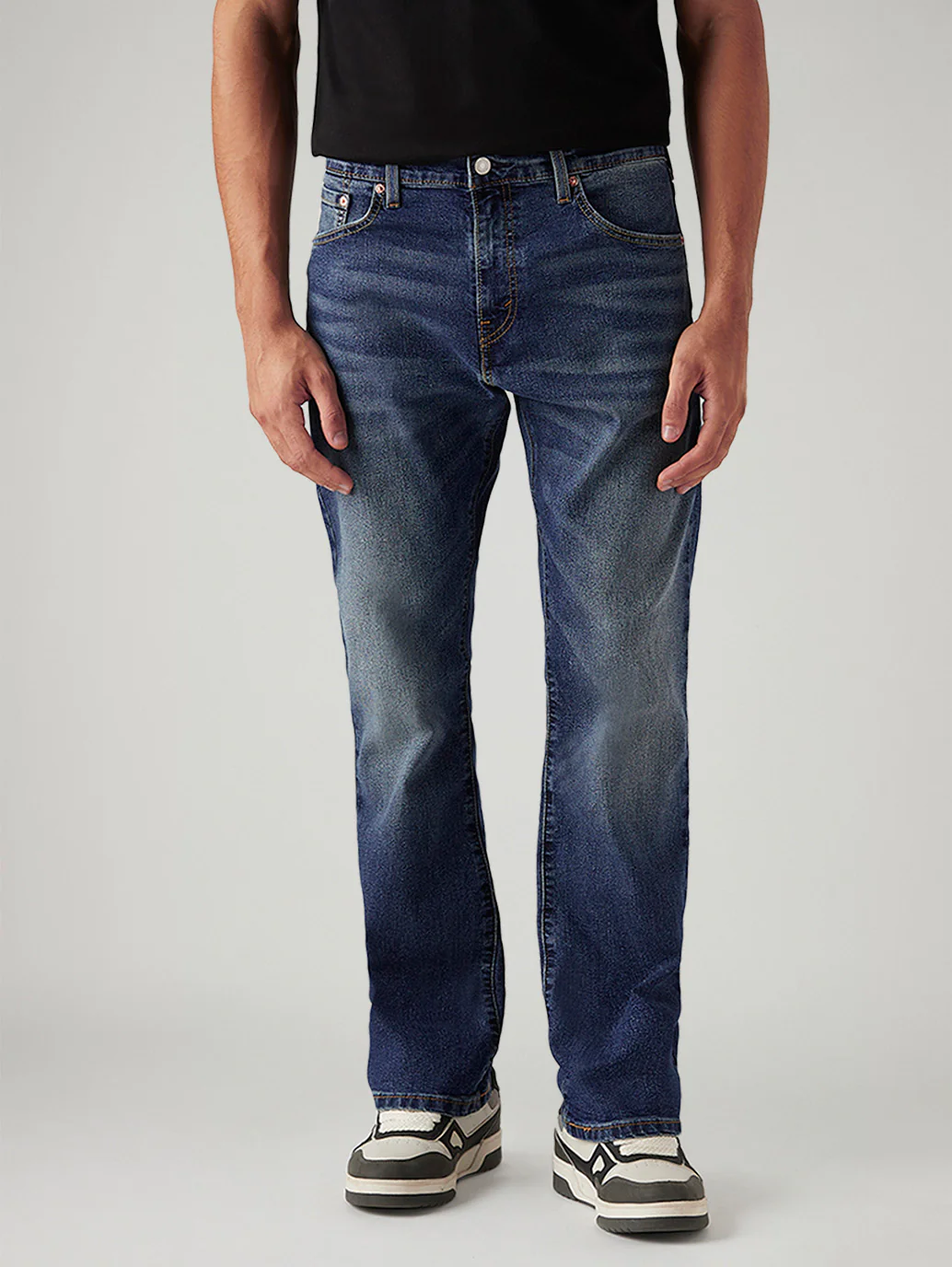 Men's 517 Blue Bootcut Mid Rise Jeans - Image 2