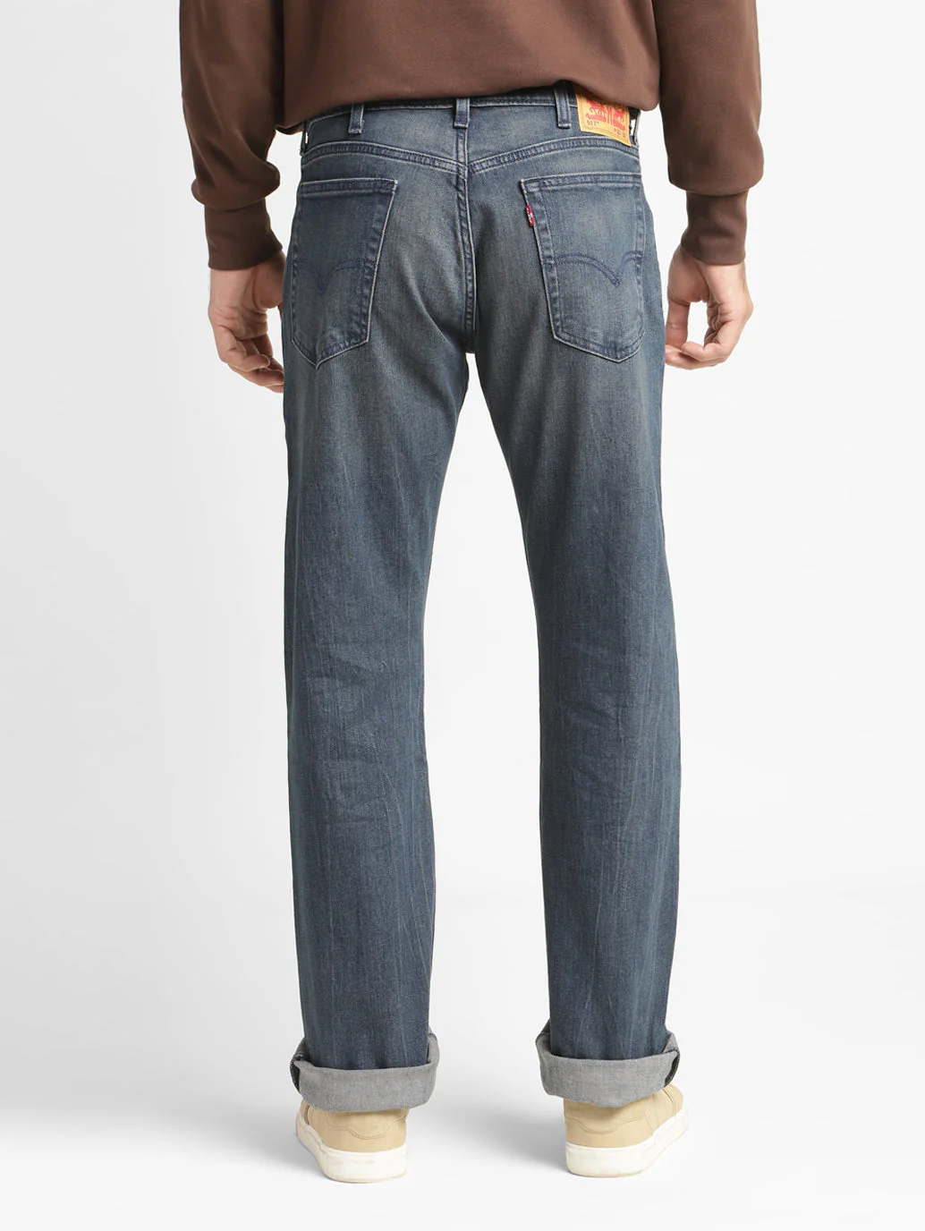 Men's 517 Blue Bootcut Fit Mid Rise Jeans - Image 3