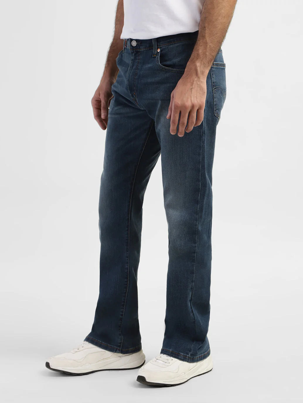 Men's 517 Blue Bootcut Fit Mid Rise Jeans - Image 5