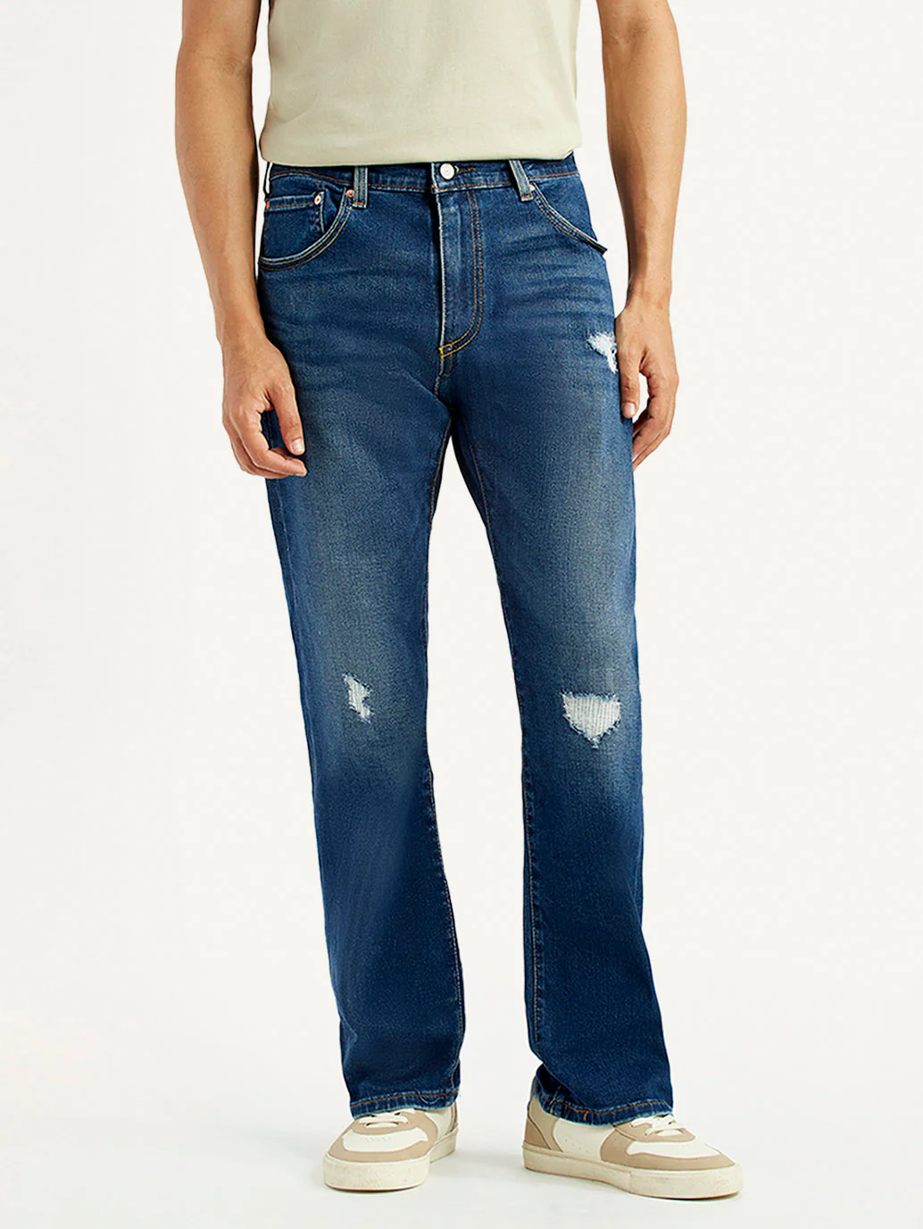 Men's 517 Blue Bootcut Fit Mid Rise Jeans - Image 2