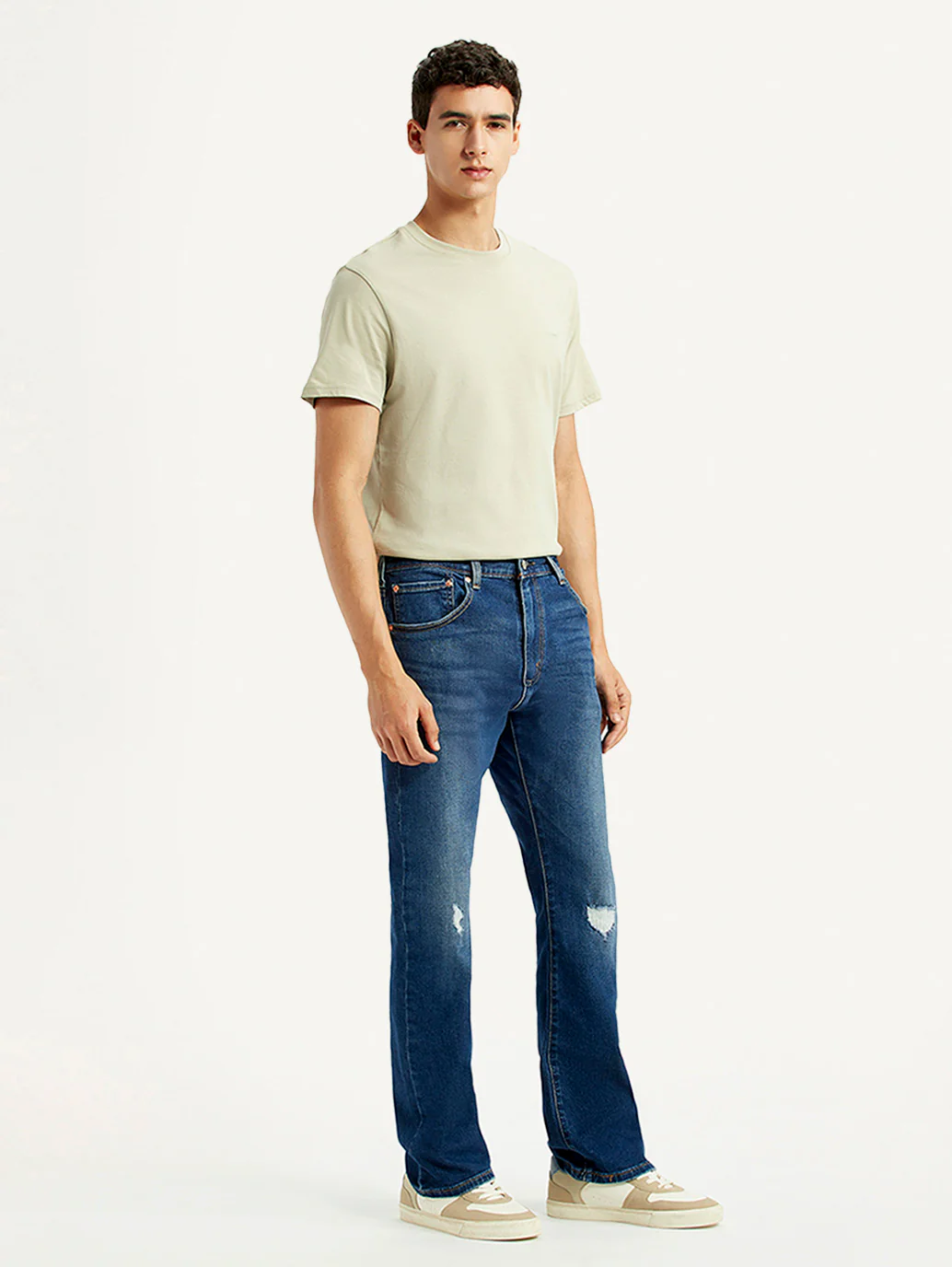 Men's 517 Blue Bootcut Fit Mid Rise Jeans - Image 6