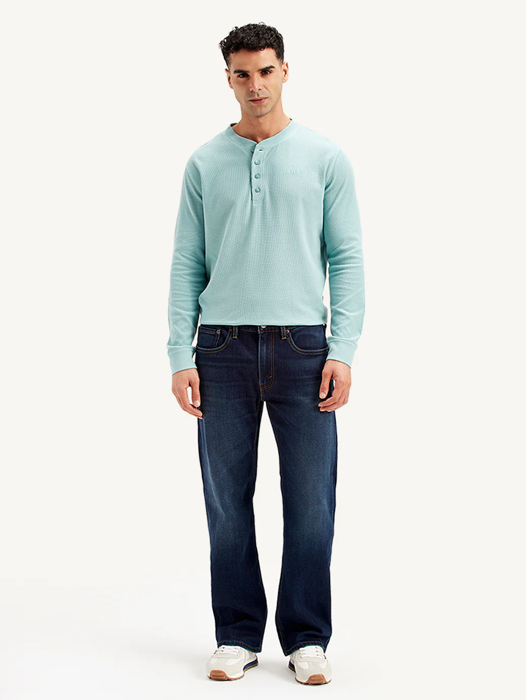 Men's 517 Dark Blue Bootcut Fit Mid Rise Jeans - Image 2