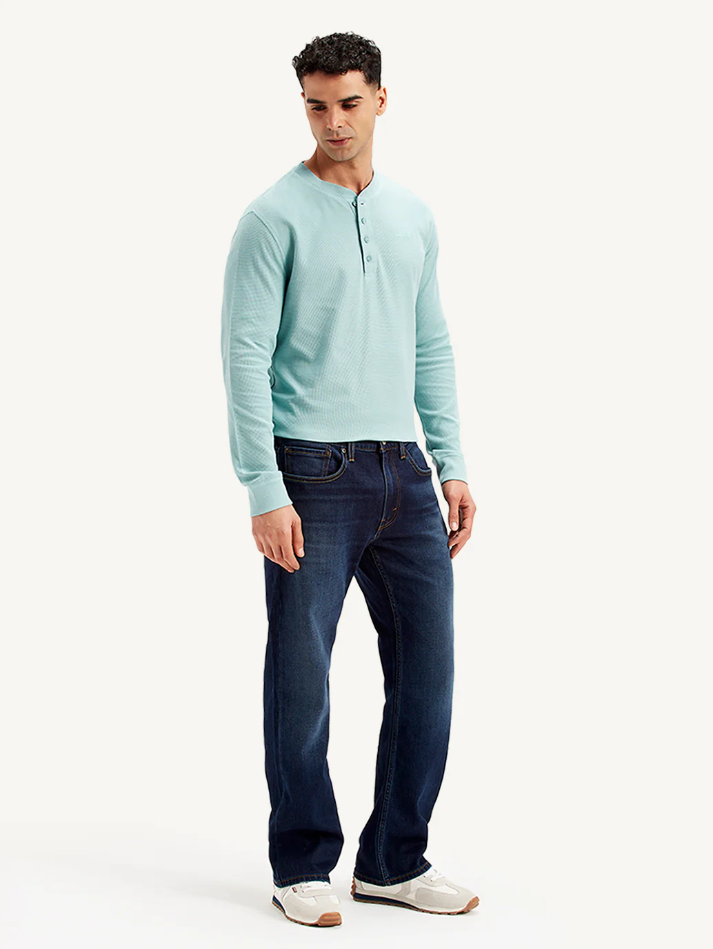 Men's 517 Dark Blue Bootcut Fit Mid Rise Jeans - Image 6