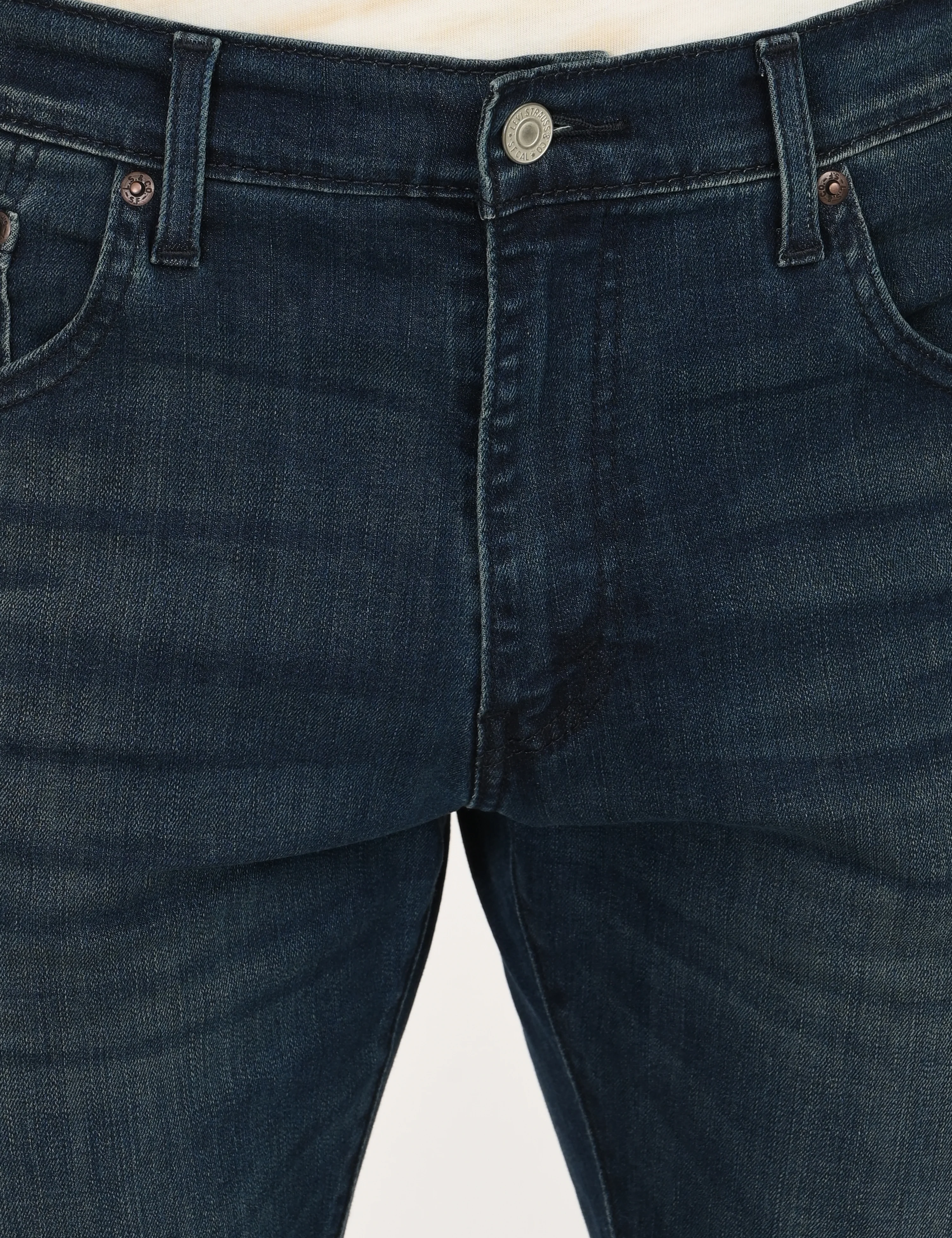 Men's 517 Bootcut Fit Dark Blue Mid Rise Jeans - Image 3