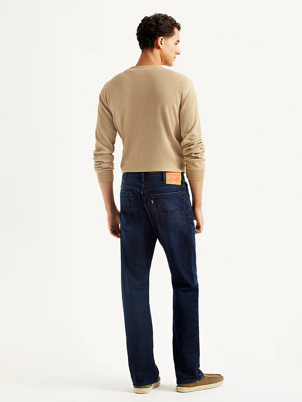 Men's 517 Dark Blue Bootcut Fit Mid Rise Jeans - Image 3