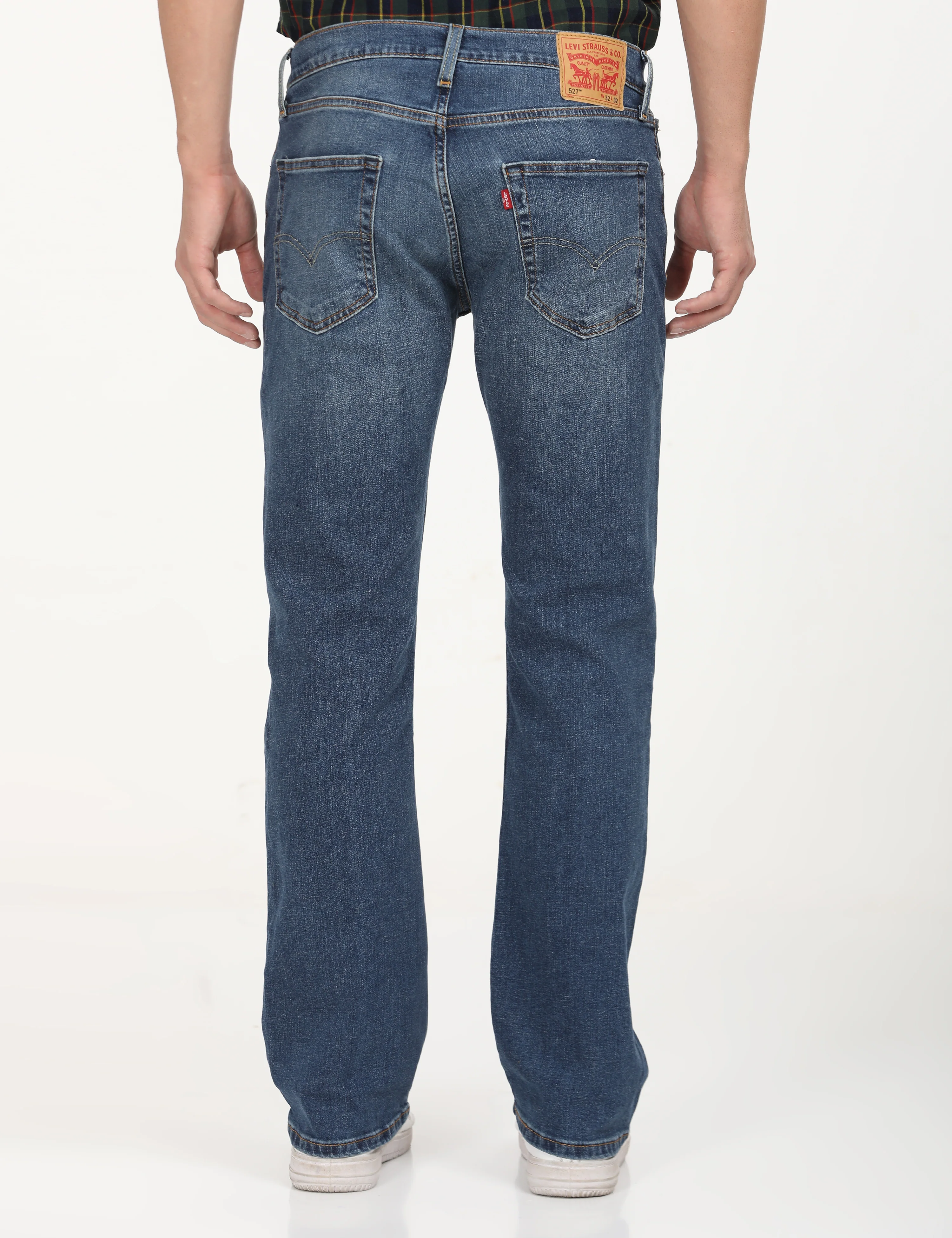 Men's 527 Indigo Bootcut Fit Mid Rise Jeans - Image 3