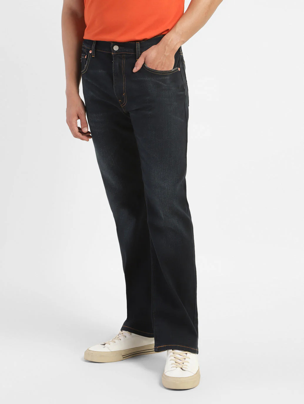 Men's 517 Blue Bootcut Fit Mid Rise Jeans - Image 5