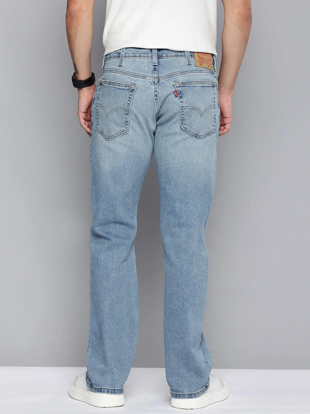 Men's 517 Light Blue Bootcut Fit Mid Rise Jeans - Image 2