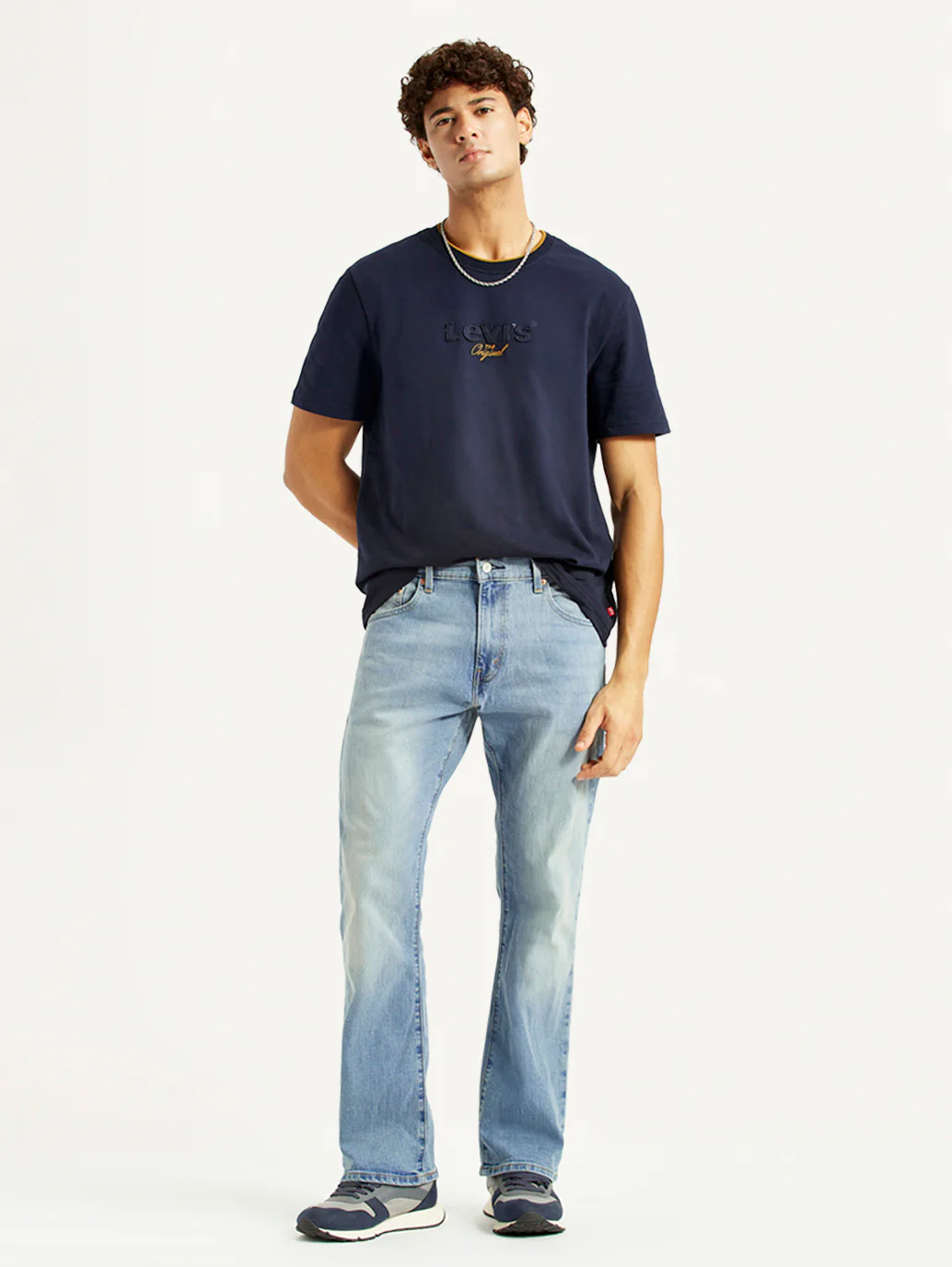 Men's 517 Light Blue Bootcut Fit Mid Rise Jeans