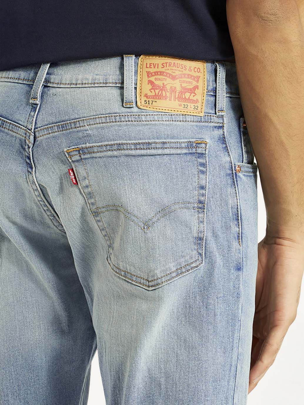Men's 517 Light Blue Bootcut Fit Mid Rise Jeans - Image 5