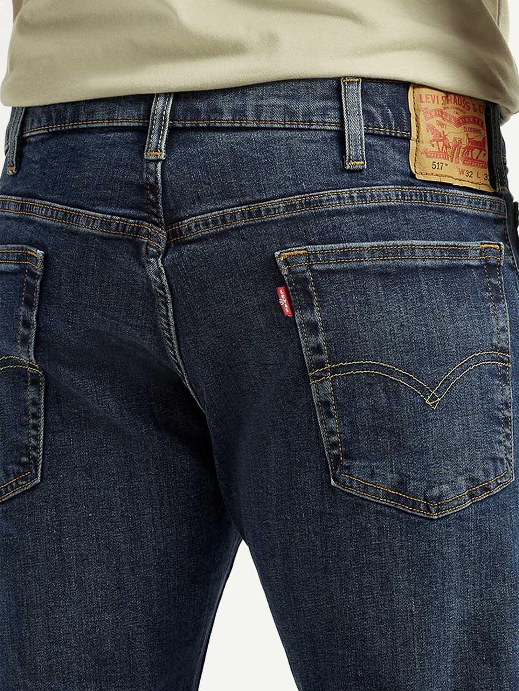 Men's 517 Dark Indigo Bootcut Fit Mid Rise Jeans - Image 6