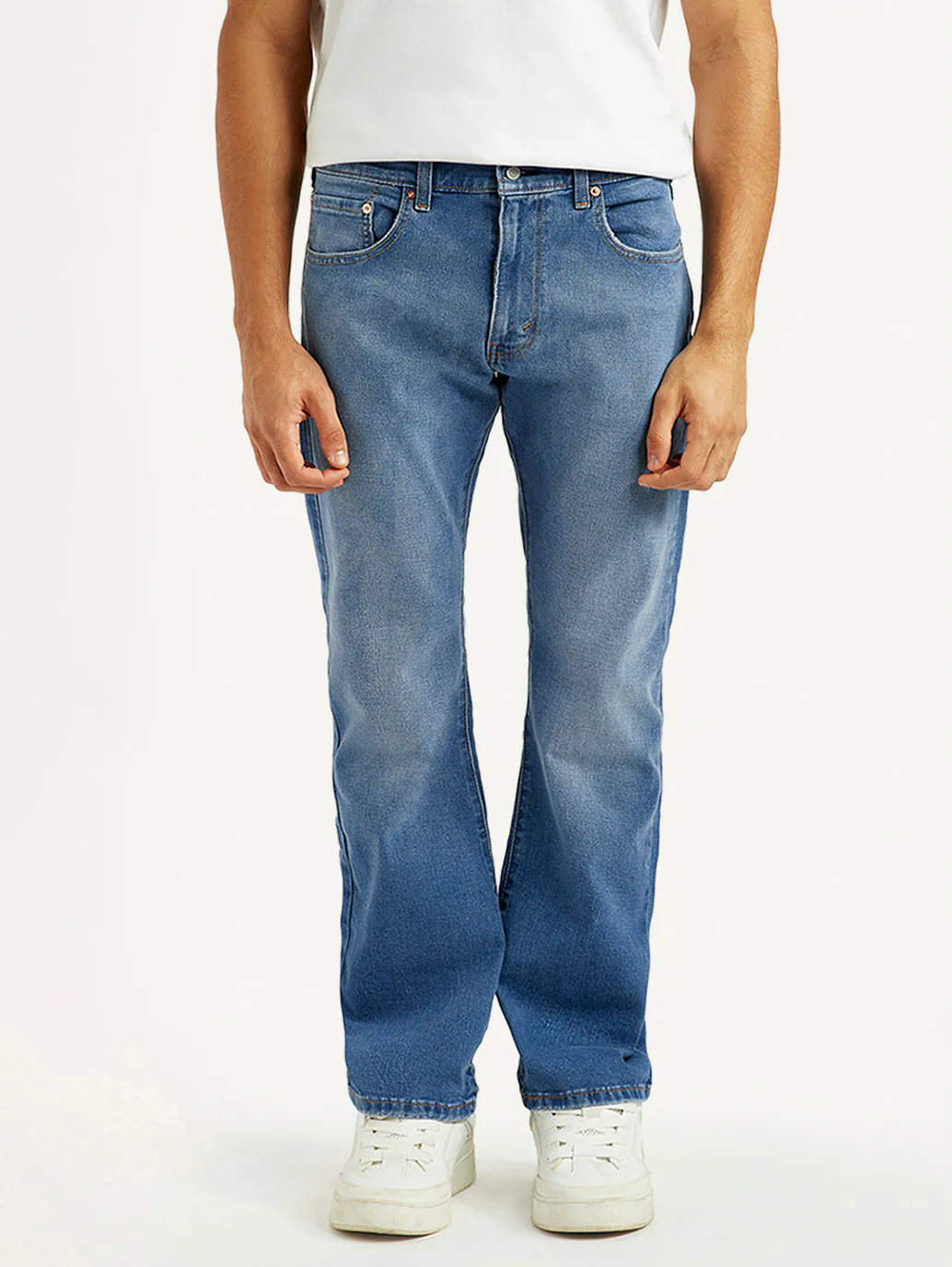 Men's 517 Med Indigo Bootcut Fit Mid Rise Jeans - Image 3