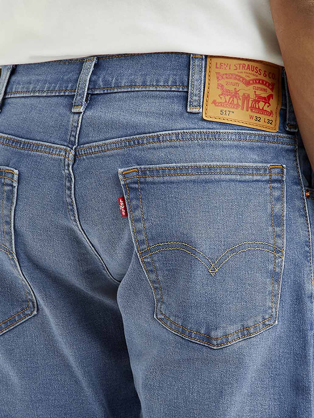 Men's 517 Med Indigo Bootcut Fit Mid Rise Jeans - Image 6