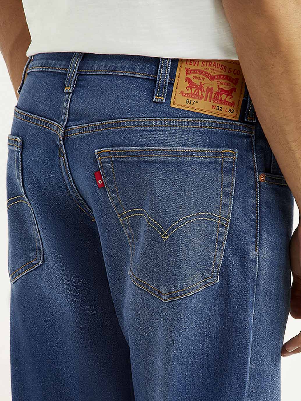 Men's 517 Med Indigo Bootcut Fit Mid Rise Jeans - Image 5