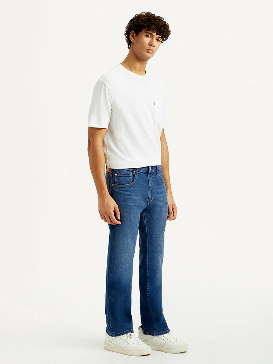 Men's 517 Med Indigo Bootcut Fit Mid Rise Jeans - Image 6
