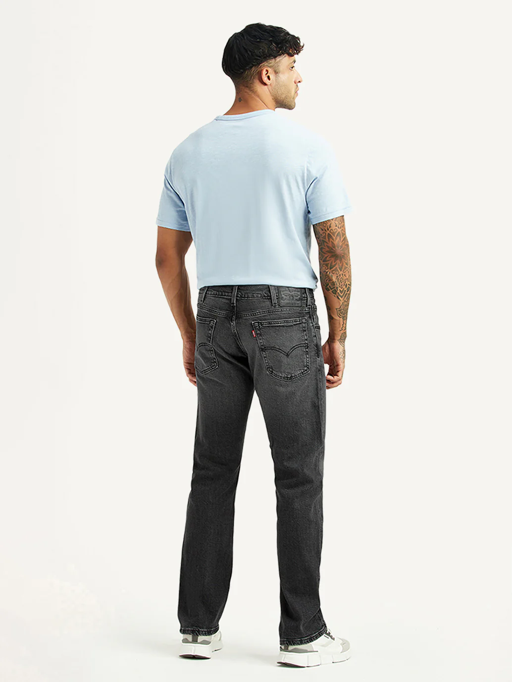 Men's 517 Charcoal Grey Bootcut Mid Rise Jeans - Image 3