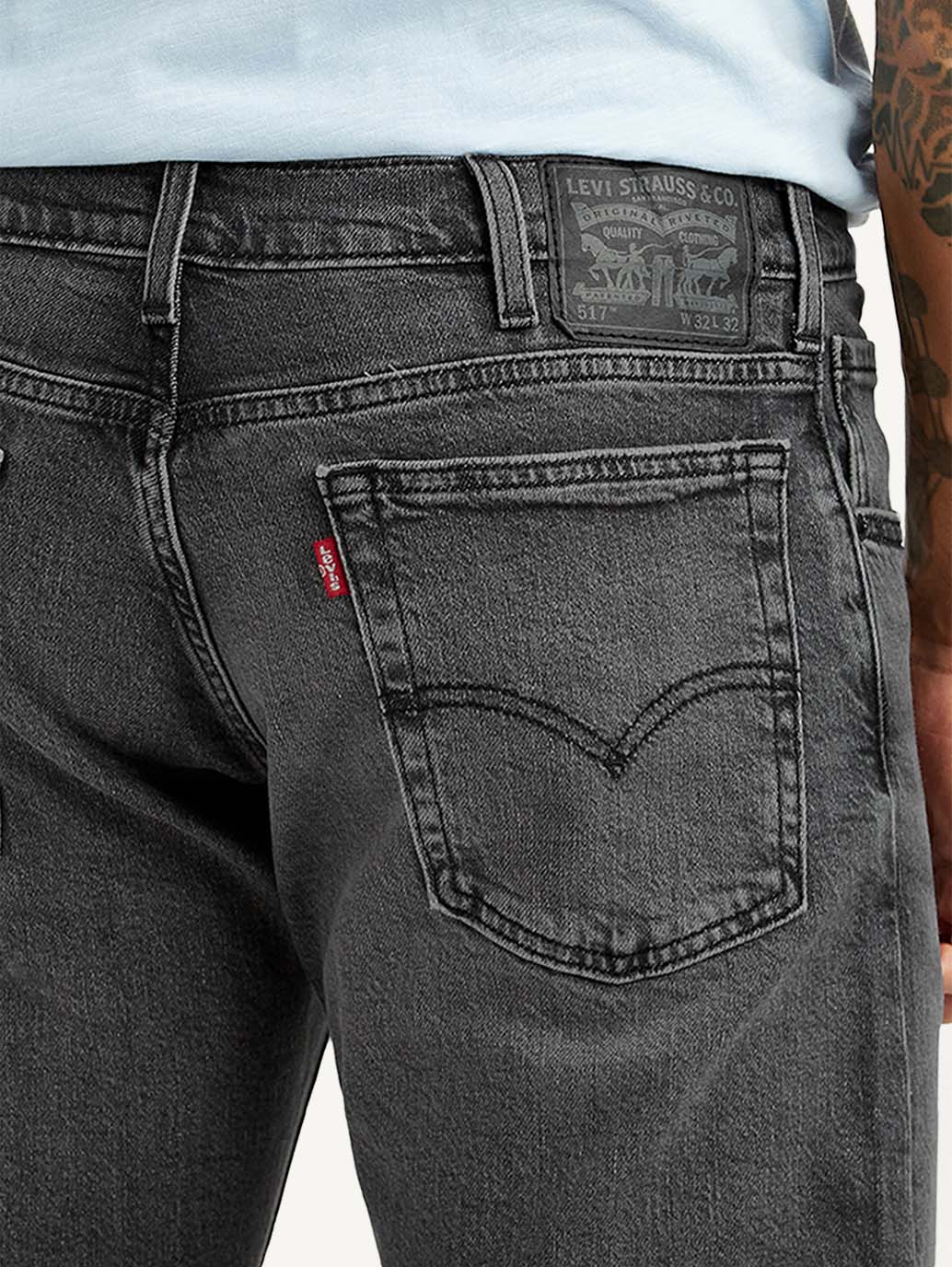 Men's 517 Charcoal Grey Bootcut Mid Rise Jeans - Image 5