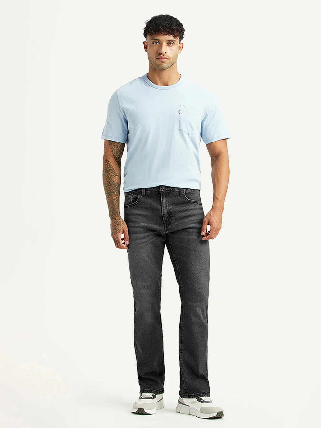 Men's 517 Charcoal Grey Bootcut Mid Rise Jeans - Image 7