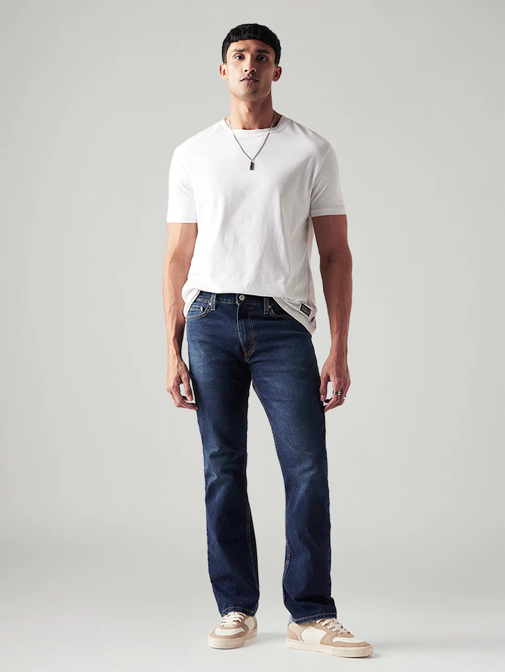 Men's 517 Dark Blue Bootcut Fit Mid Rise Jeans