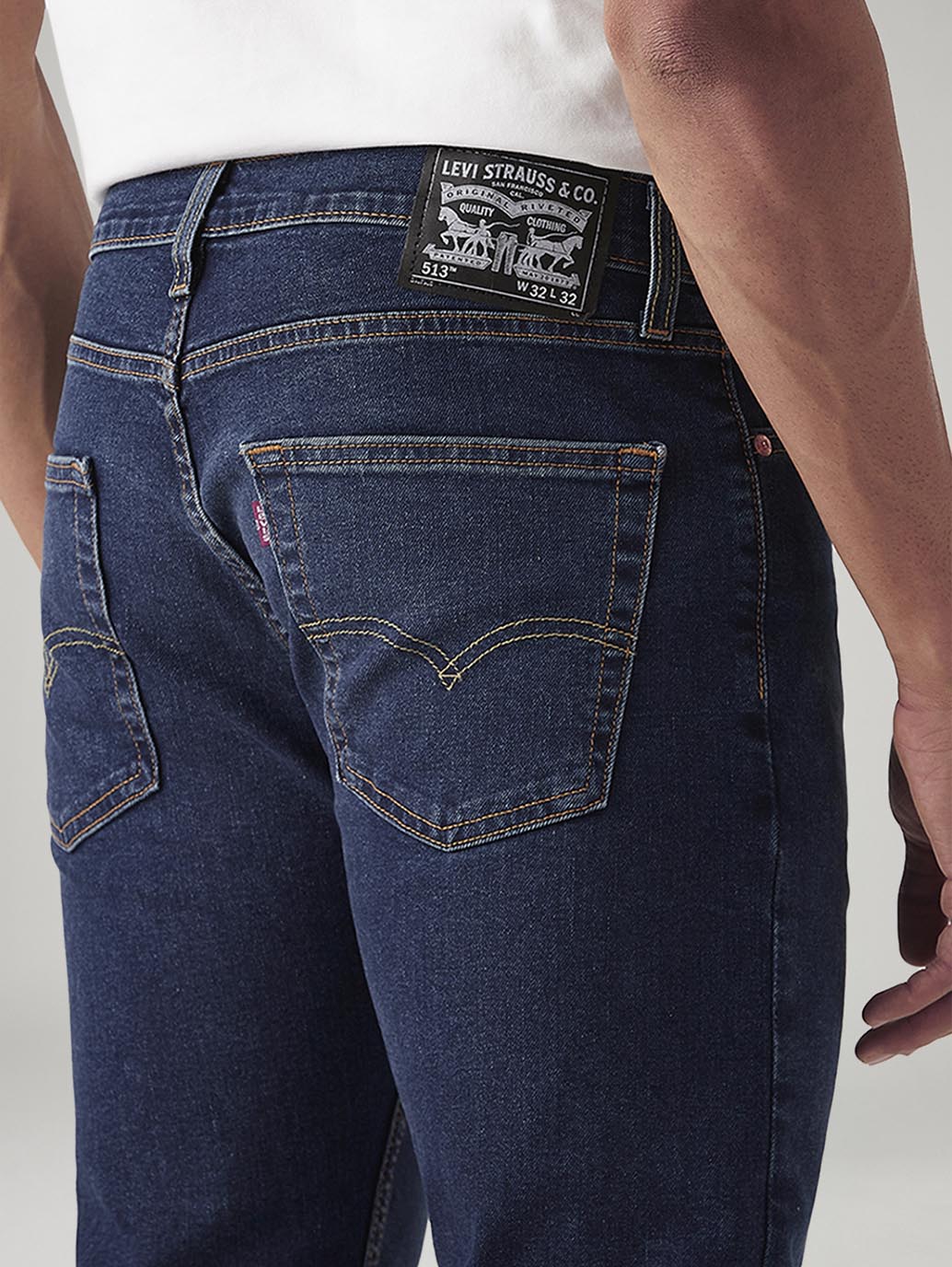 Men's 517 Dark Blue Bootcut Fit Mid Rise Jeans - Image 6