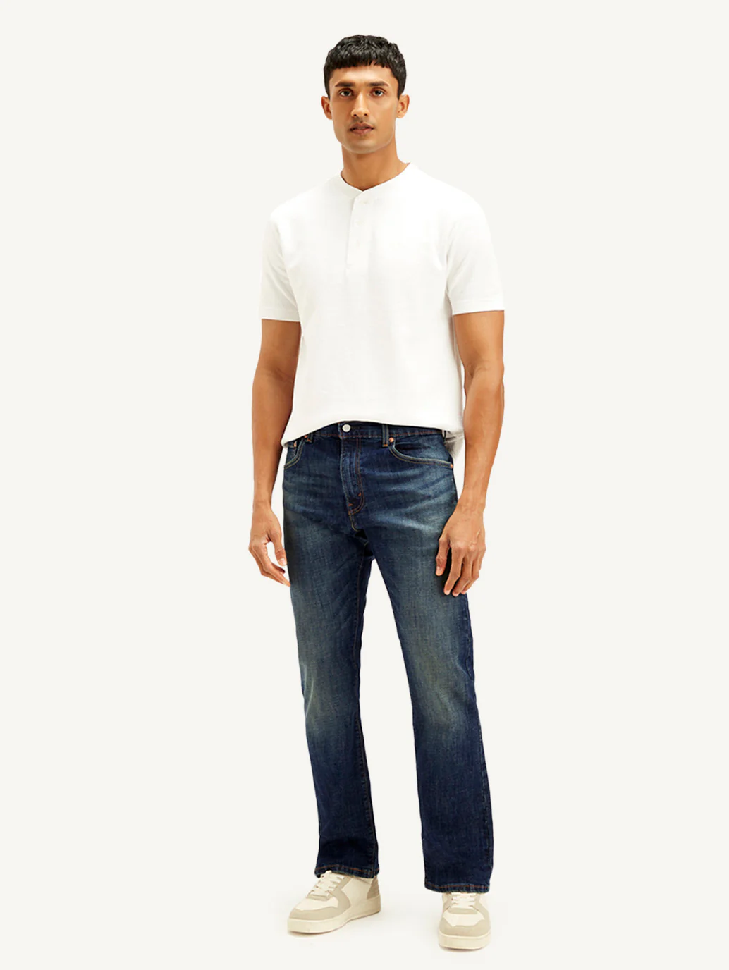 Men's 517 Dark Blue Bootcut Fit Mid Rise Jeans - Image 2