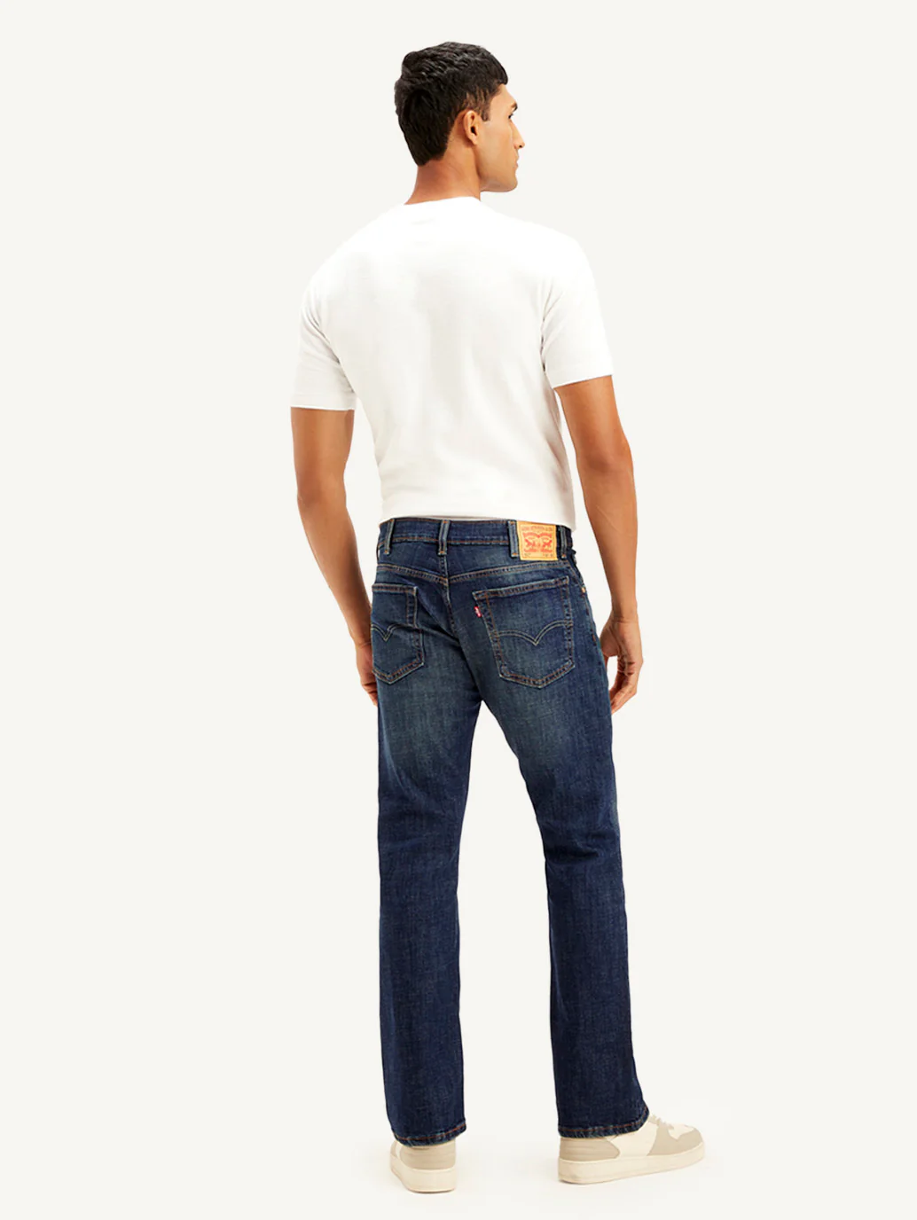 Men's 517 Dark Blue Bootcut Fit Mid Rise Jeans - Image 3