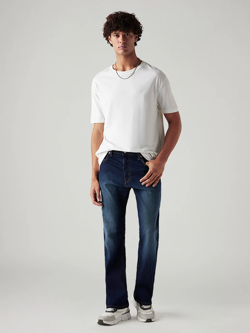 Men's 517 Dark Blue Bootcut Mid Rise Jeans