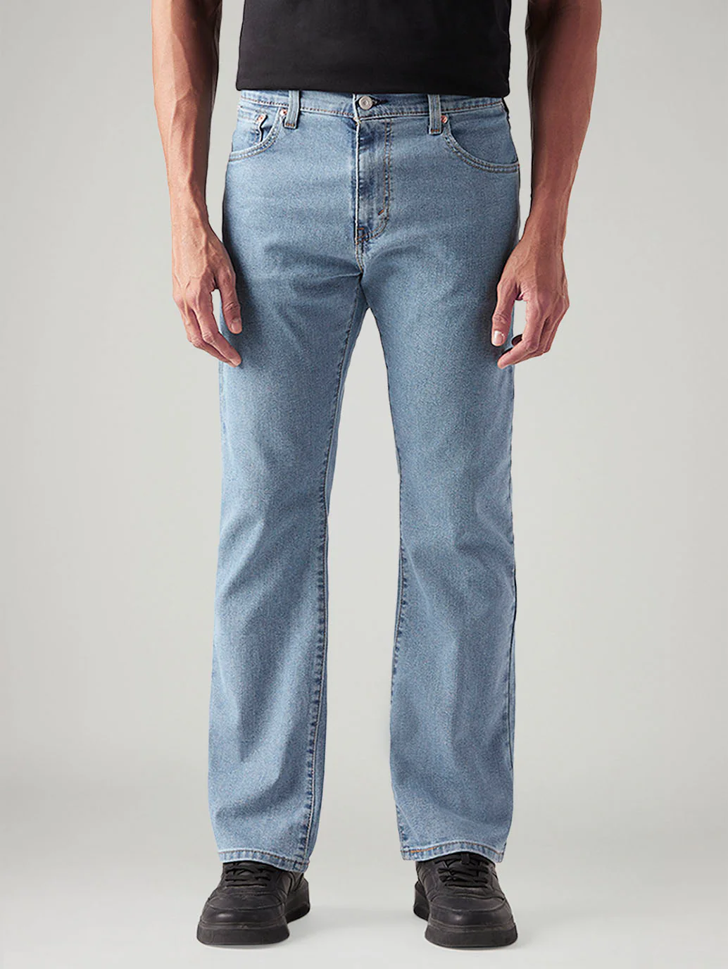 Men's 517 Light Blue Bootcut Fit Mid Rise Jeans - Image 3