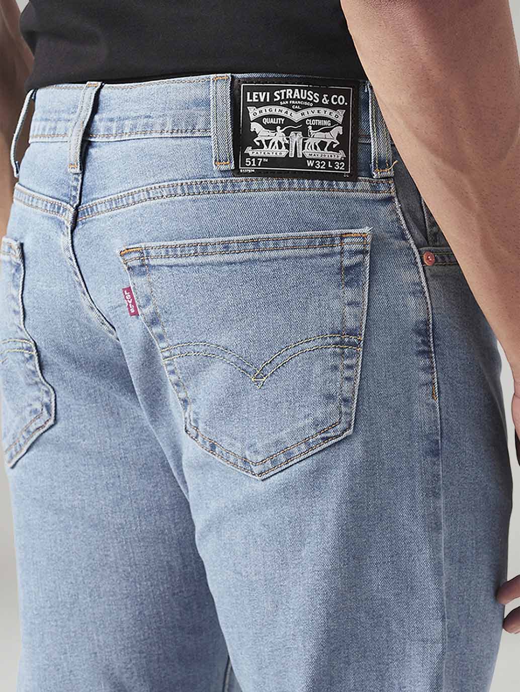 Men's 517 Light Blue Bootcut Fit Mid Rise Jeans - Image 6
