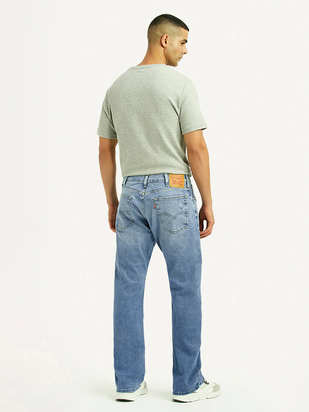 Men's 517 Light Blue Bootcut Fit Mid Rise Jeans - Image 5