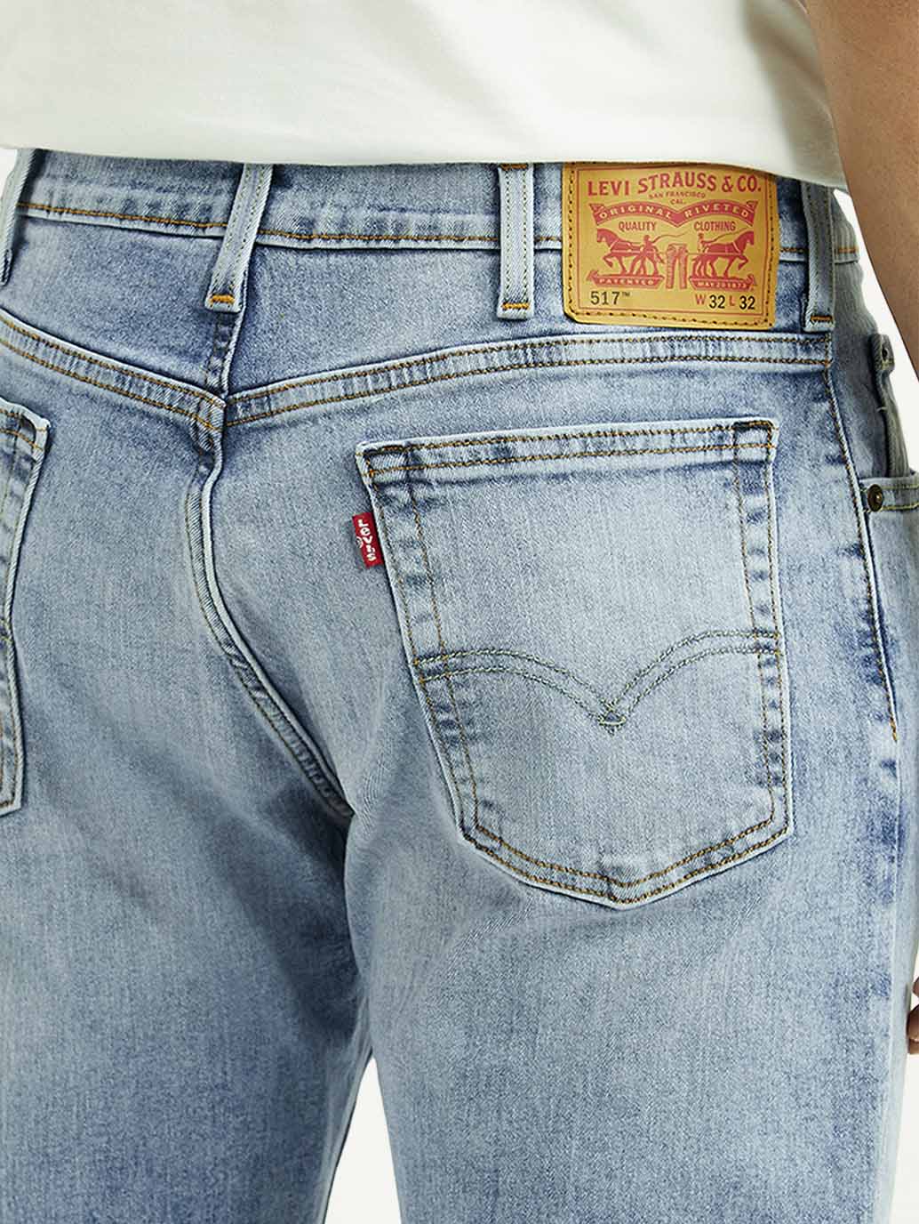 Men's 517 Light Blue Bootcut Fit Mid Rise Jeans - Image 6