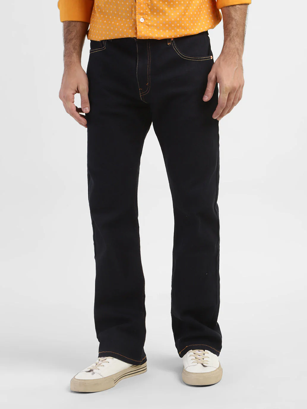 Men's 517 Blue Bootcut Fit Mid Rise Jeans - Image 2