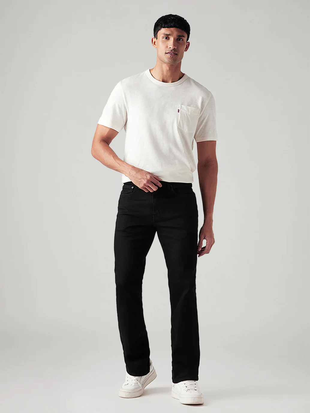 Men's 527 Black Bootcut Fit Mid Rise Jeans - Image 2