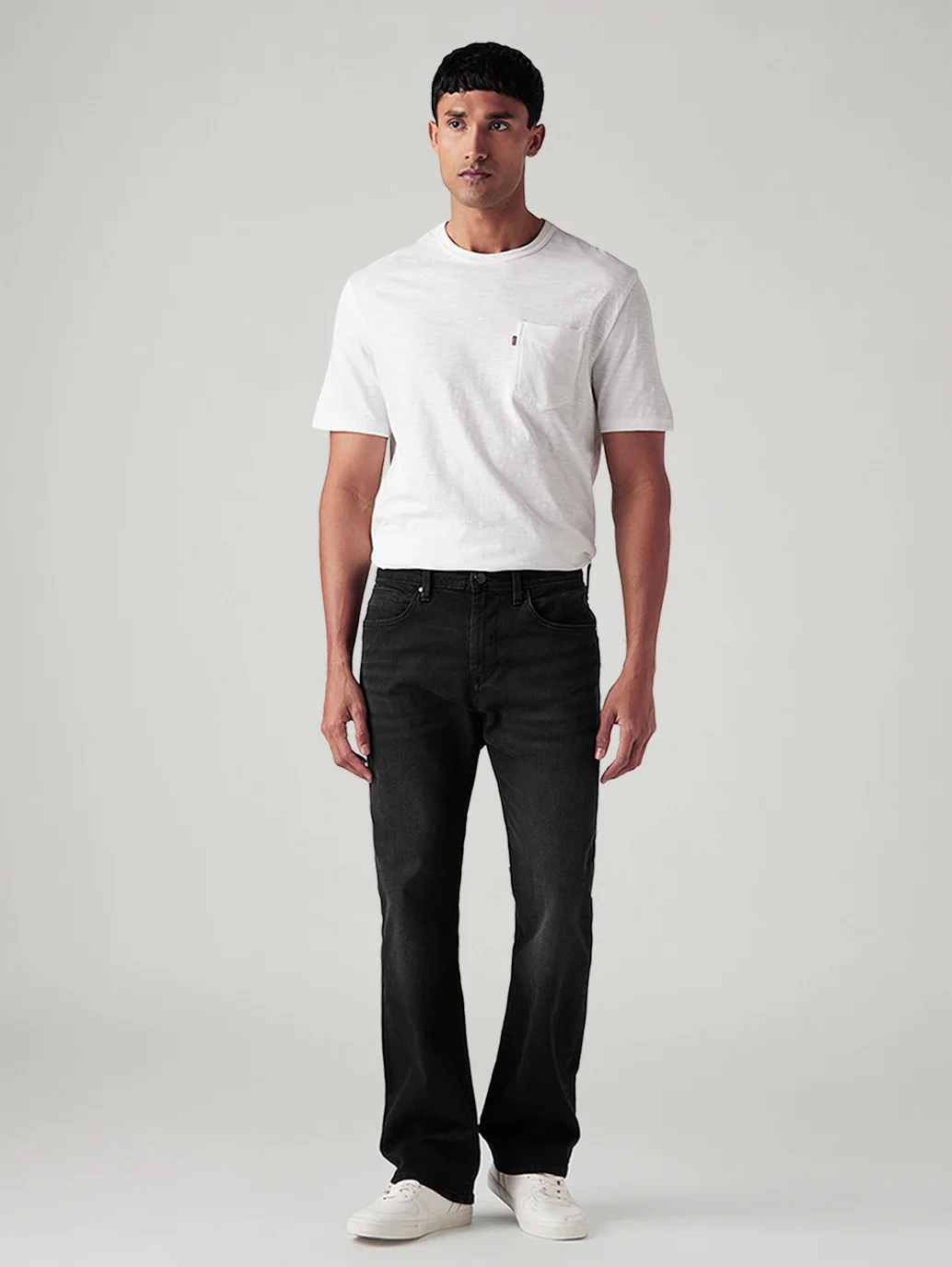 Men's 527 Black Bootcut Fit Mid Rise Redloop Jeans - Image 2