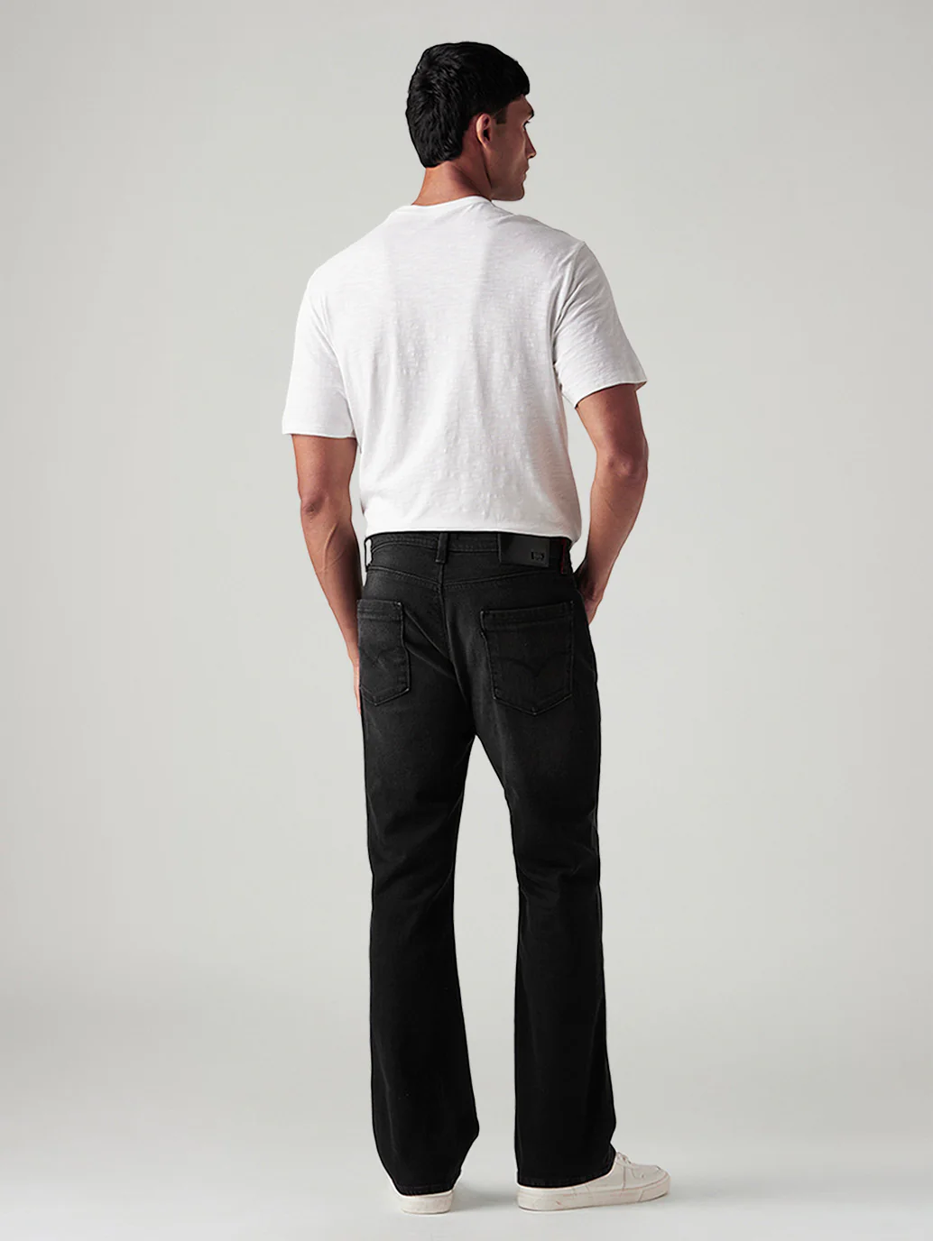 Men's 527 Black Bootcut Fit Mid Rise Redloop Jeans - Image 5