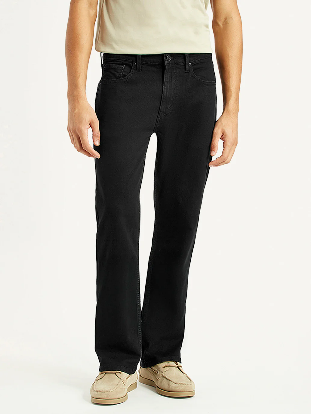 Men's 527 Black Slim Bootcut Fit Mid Rise Jeans - Image 3