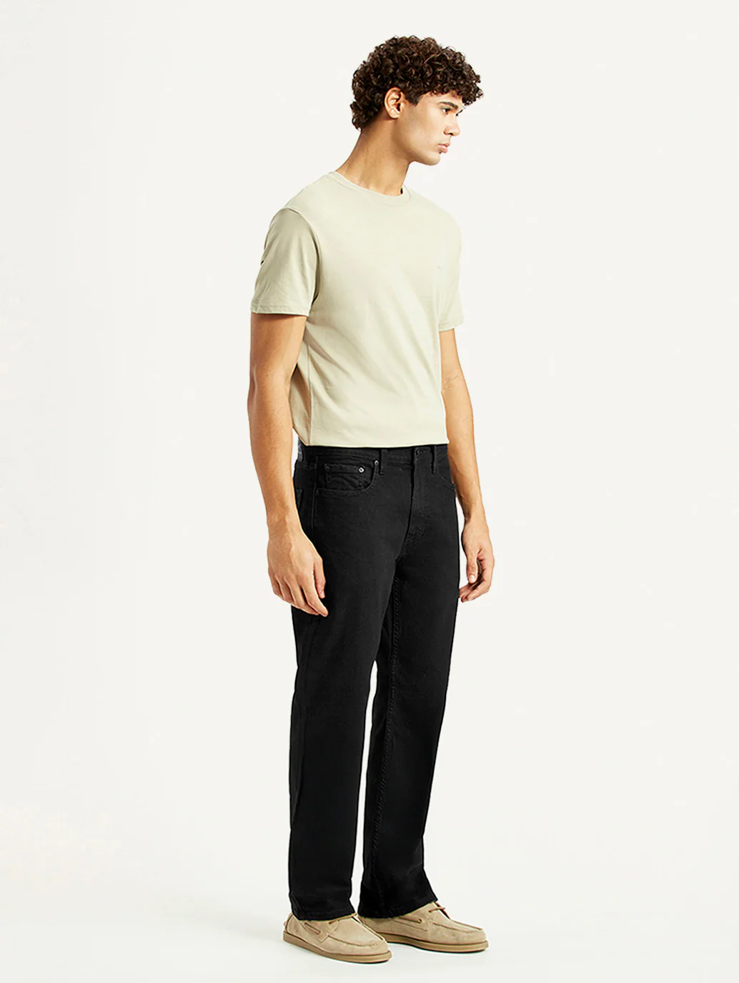 Men's 527 Black Slim Bootcut Fit Mid Rise Jeans - Image 7
