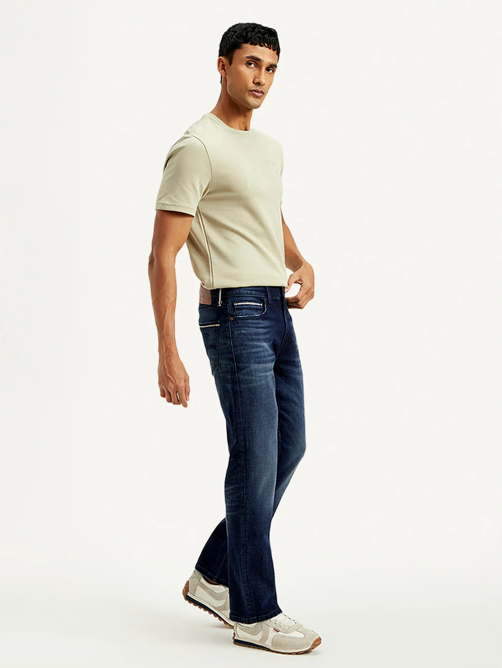 Men's 527 Blue Bootcut Fit Mid Rise Jeans - Image 7