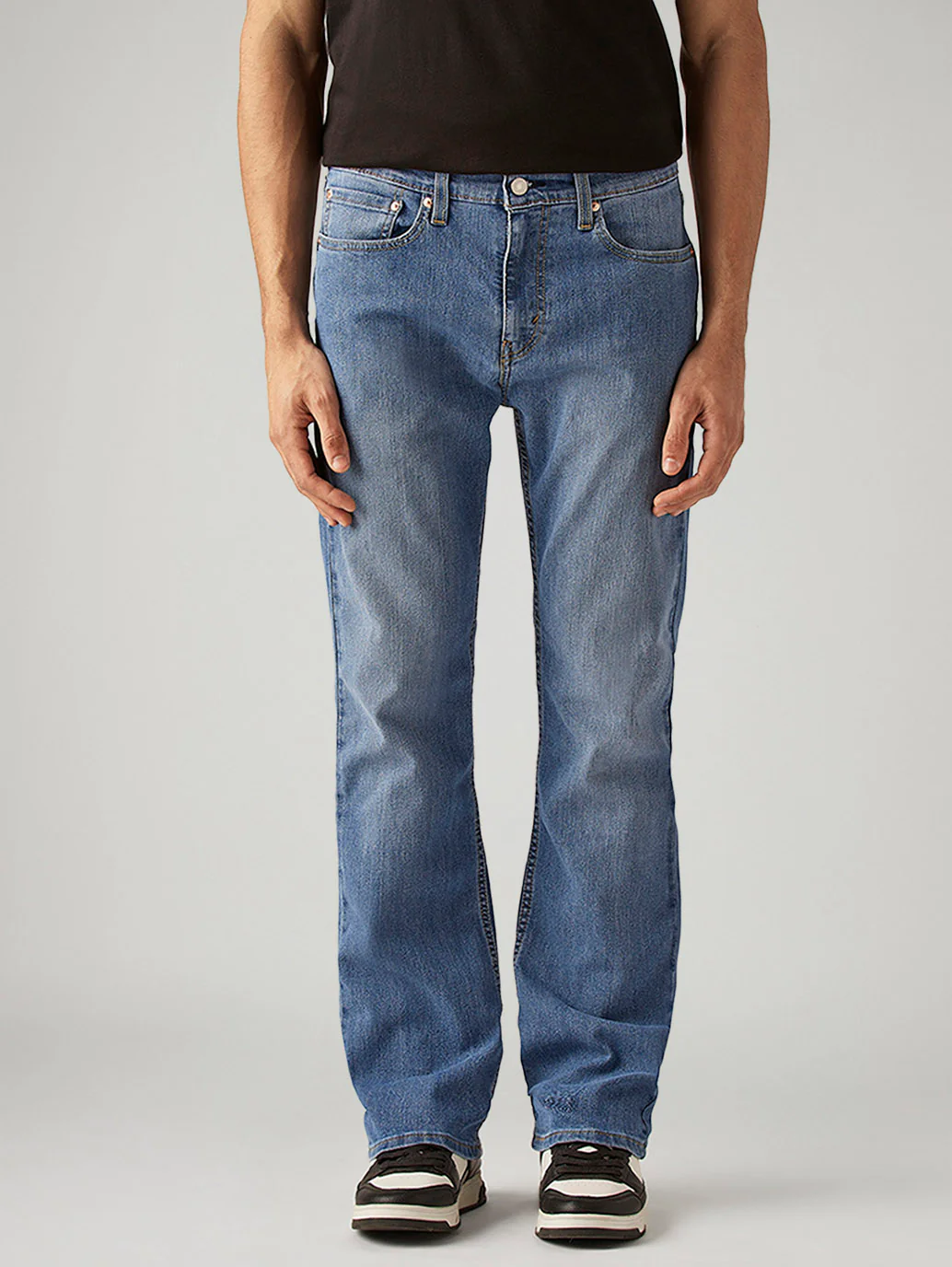 Men's 527 Blue Bootcut Fit Mid Rise Jeans - Image 3