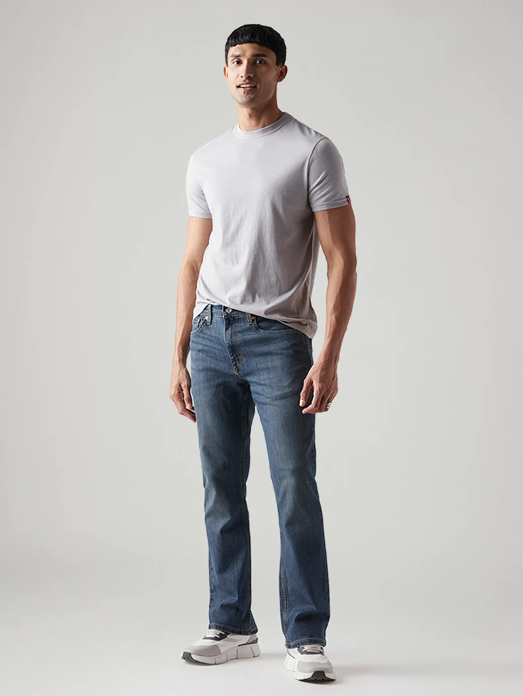 Men's 527 Blue Bootcut Fit Mid Rise Jeans