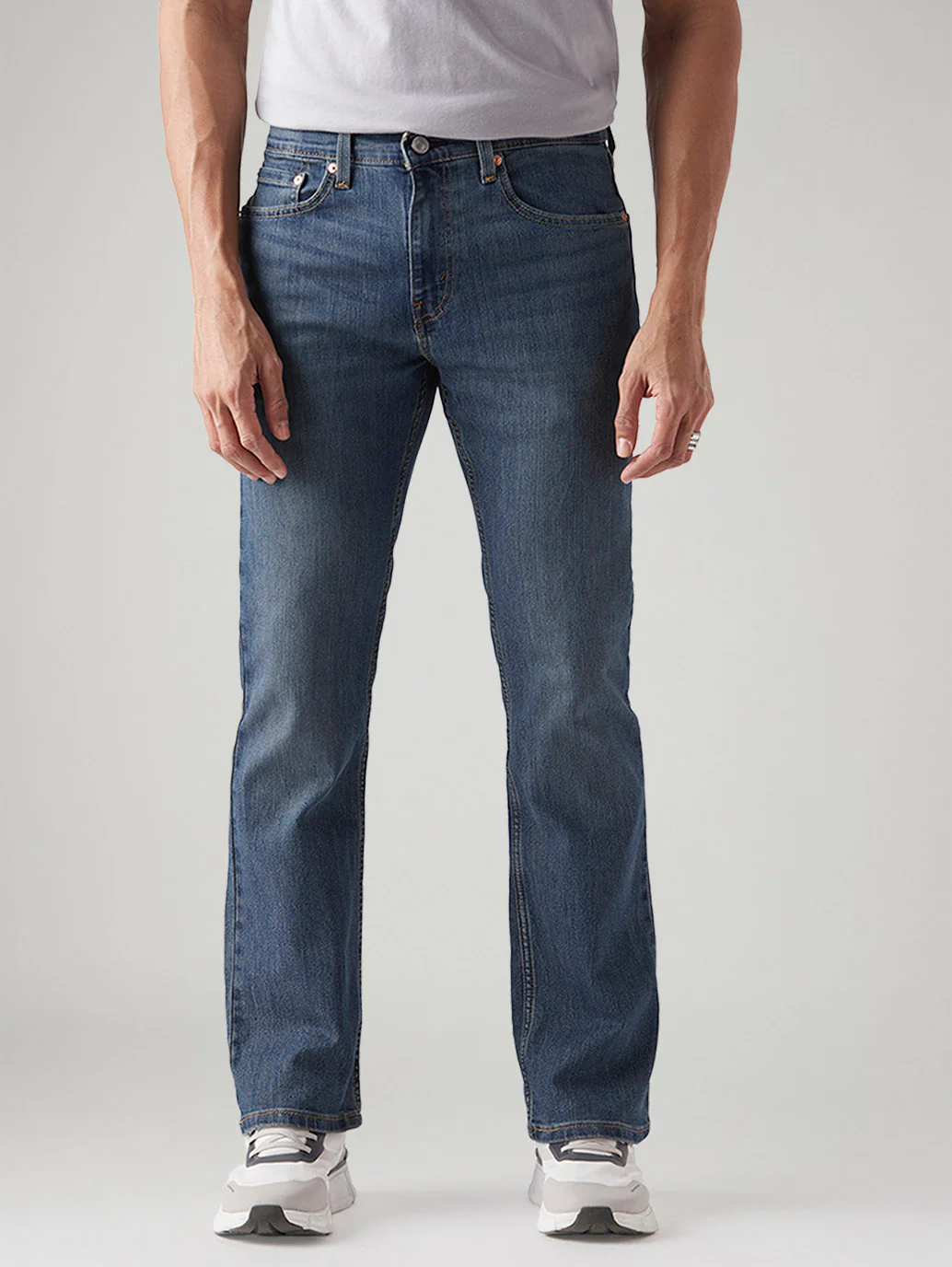 Men's 527 Blue Bootcut Fit Mid Rise Jeans - Image 3